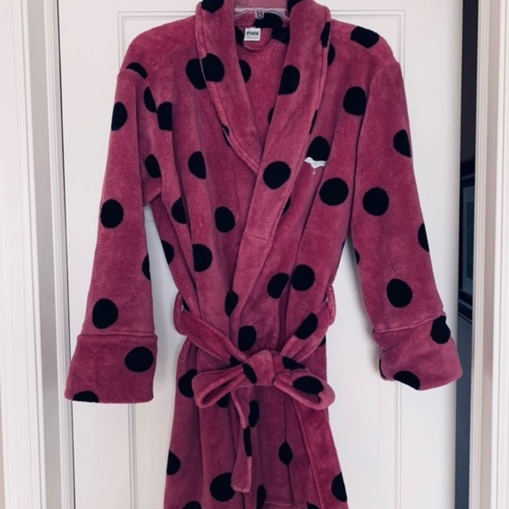 PINK Victoria’s Secret Pink Polka Dot Robe